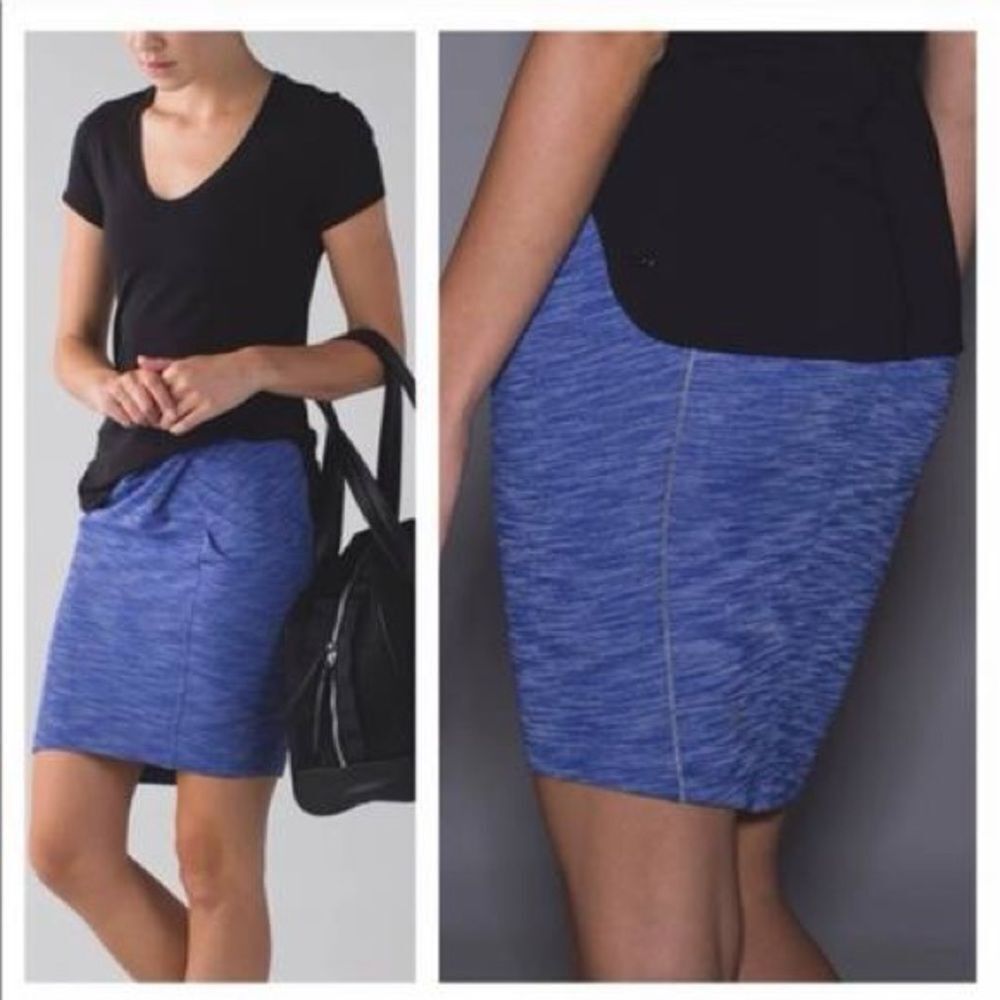 Lululemon & Go Where To Skirt Cobalt Blue